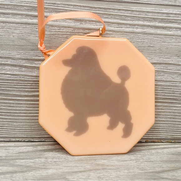 Stained glass sun catcher poodle dog coaster decoration orniment handmade art - Picture 2 of 4